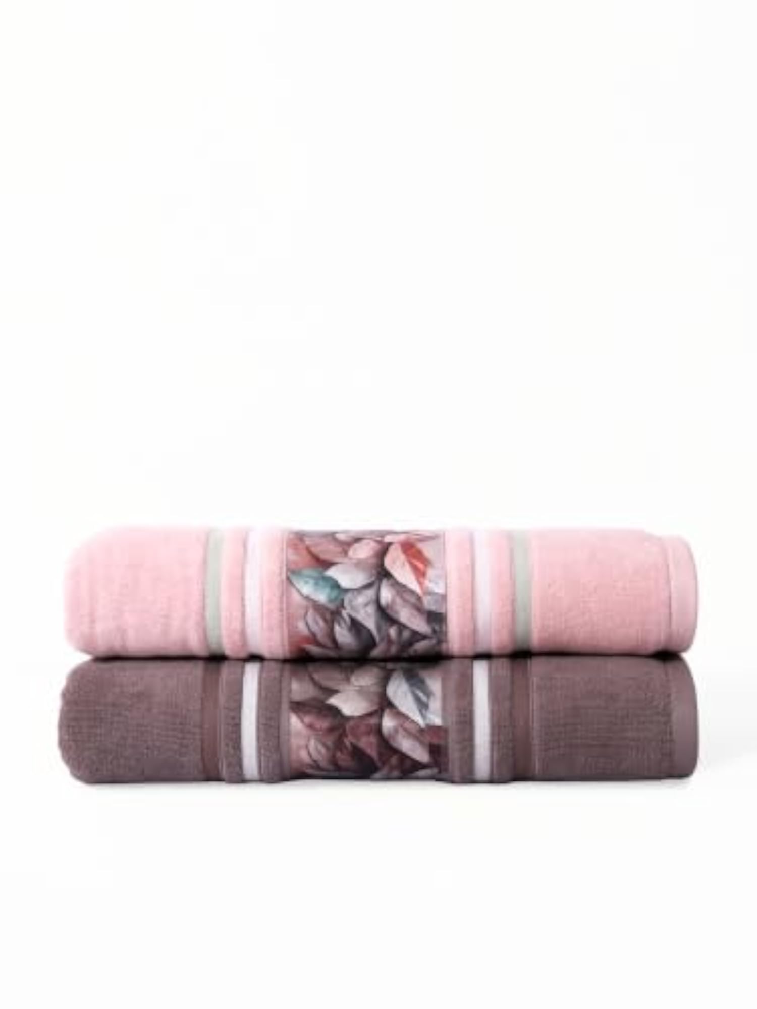 100% Cotton Bath Towel Pack of 2, Soft & Absorbent